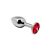   Mini Metal Butt Plug Anal Pleasure Red 